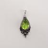 Peridot Gemstone 925 Stamped Silver Designer Handmade Pretty Pendant 1.5" Gift For Women PP-70-14