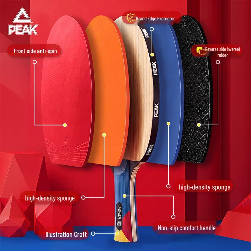 Peak 3-Star Table Tennis Racket Set