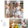 Child Chef Costume Set With Polyester Fabric For Kids Kitchen Role Play