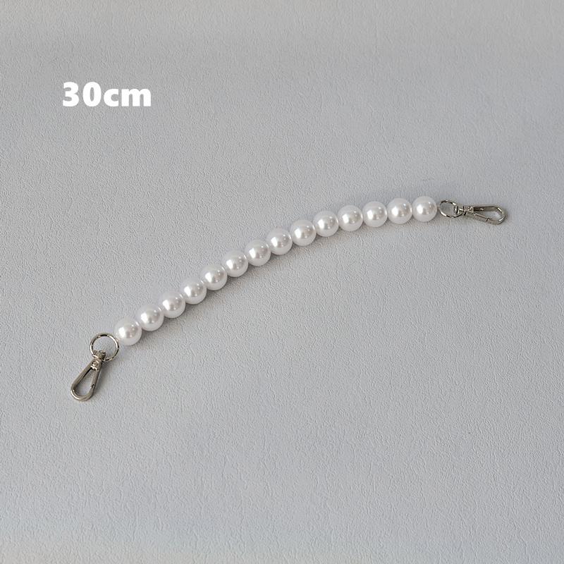 

Новая модная женская сумка, аксессуары для сумок, белая цепочка из акриловой смолы, роскошный однотонный ремешок, женский плечевой клатч, цепочка с ручкой 30CM белый