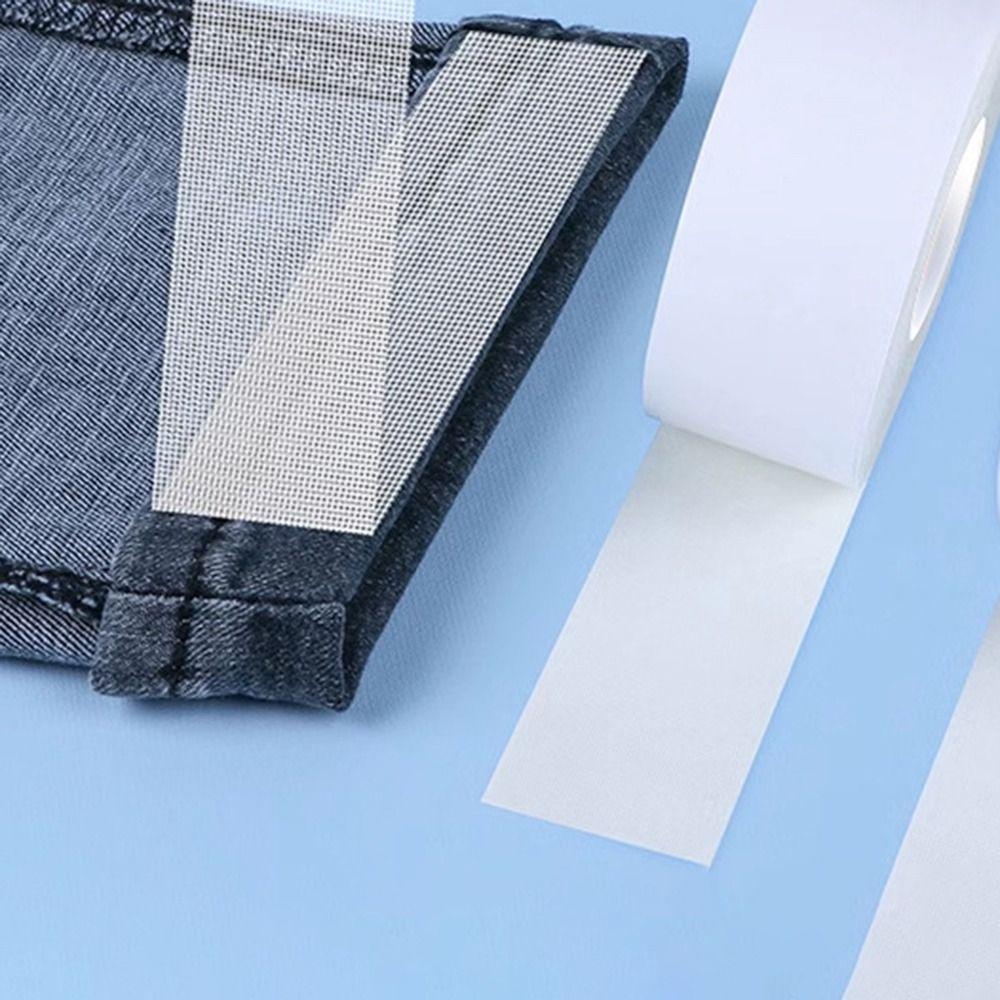 10Yards Non Woven Fabric Hot Melt Double Sided Tape Self-adhesive Trouser Leg Stickers Jeans Skirt