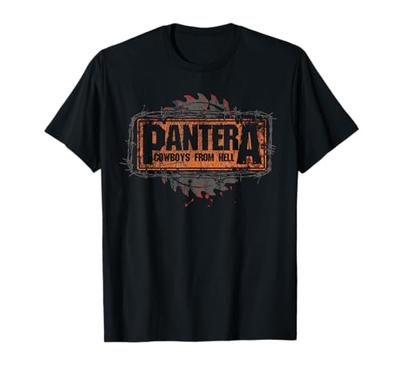 T-shirt Officiel Pantera Cowboys de Hellsaw Logo