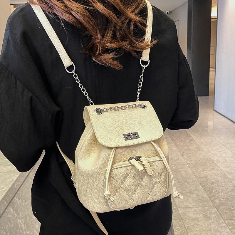 Premium texture casual backpack bag women's new fashion versatile travel mini backpack