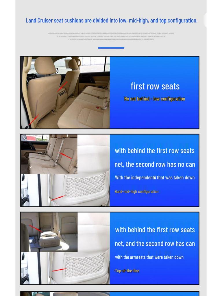 08-20 Land Cruiser Seat Covers: All-Season Full Coverage Interior Upgrade
