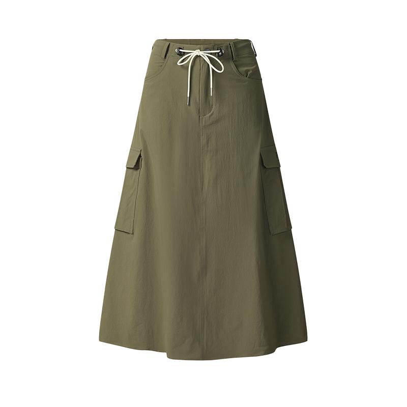 New FILA Casual Long Skirts Women's Dark Green KK A11W538303F-KK
