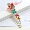 Oil silk scarf buckle brooch women's fixed clothes cardigan pin tulip flower temperament versatile accessories