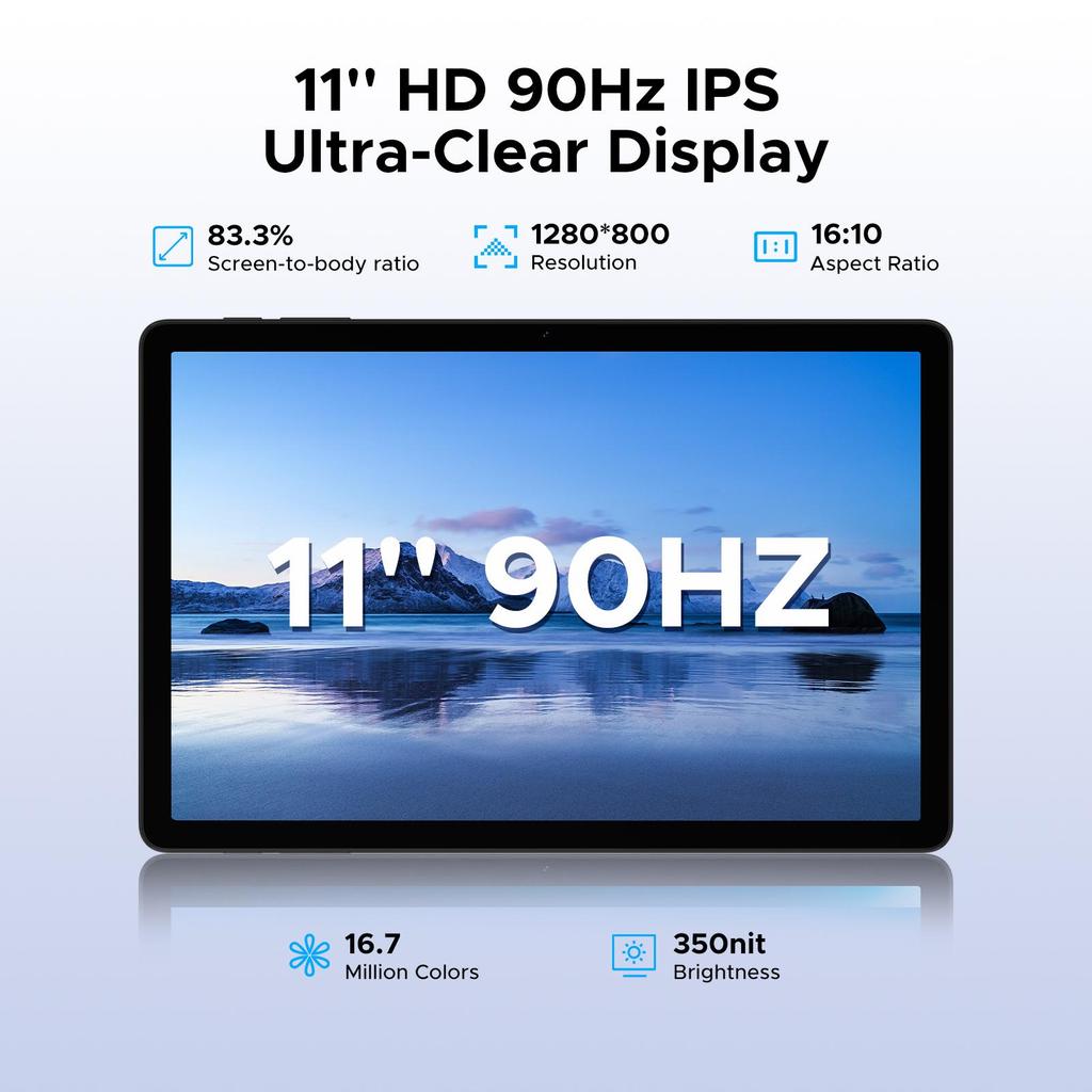 Doogee TAB G6 Tablet 11 Zoll Android 16 Tablets, 30 GB + 256 GB / 2 TB, 8000 mAh & T7250 Octa Core, 4G LTE + 2 Lautsprecher