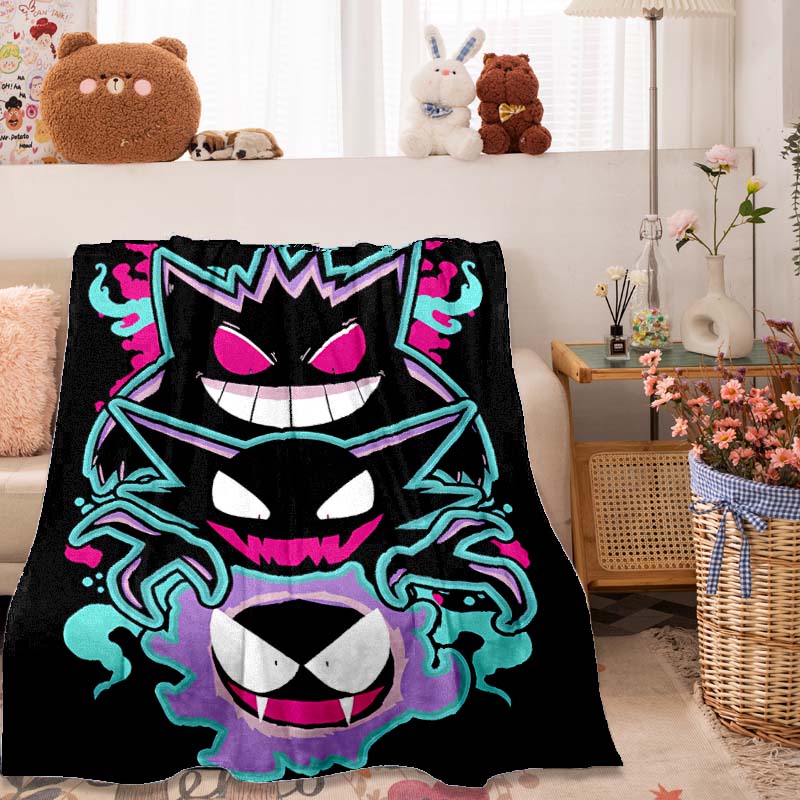 

17 Styles G-Gengar Printed Throw Blanket Christmas Birthday Gift for Women Men Teen Boys Girls, Special Gifts for Adult and Kids 75x90cm