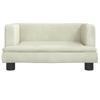 Dog Bed Cream 60 X 40 X 30 Cm Velvet