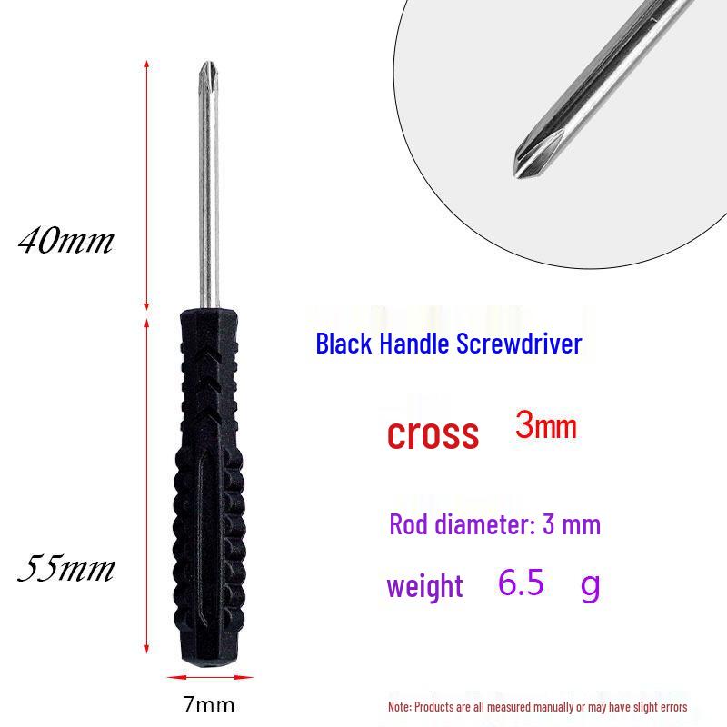 Phillips Screwdriver Set: 5mm & 3mm Flat-Head with Large Plastic Handle, Includes Game Console Phillips Screwdriver.