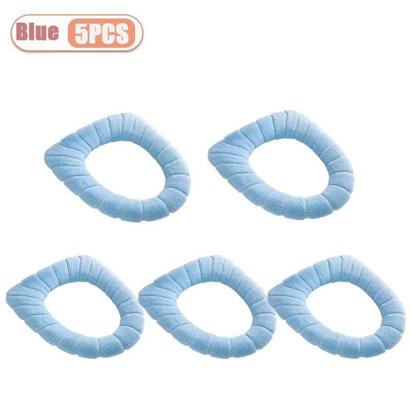 1-20PCS Non Slip Toilet Seat Cover Winter Warm Fleece Lined Universal Size Easy to Clean Bathroom Comfort Essential