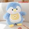 Penguin Doll Plush With Checkered Scarf Decoration For Kids Play Gift And