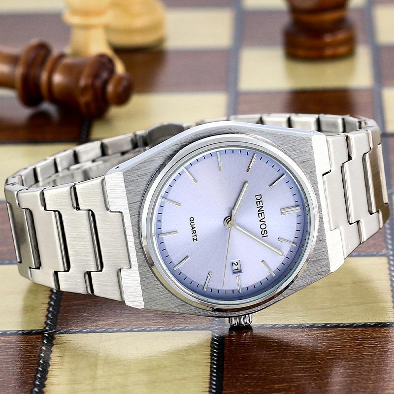 Elegant Watches For Men Women Waterproof Luminous Date Analog Watch Quartz Stainless Steel Woman's Fashion Wristwatch