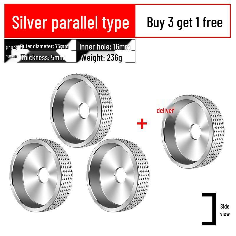 Woodworking Angle Grinder Burr Disc & Polishing Wheel Set