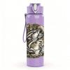 1PC Wild Tiger Close Up Animal Print 750ml Color Plastic Sports Water Bottle Leakproof Flip Straw Lid Suitable for Sports Office Home Use