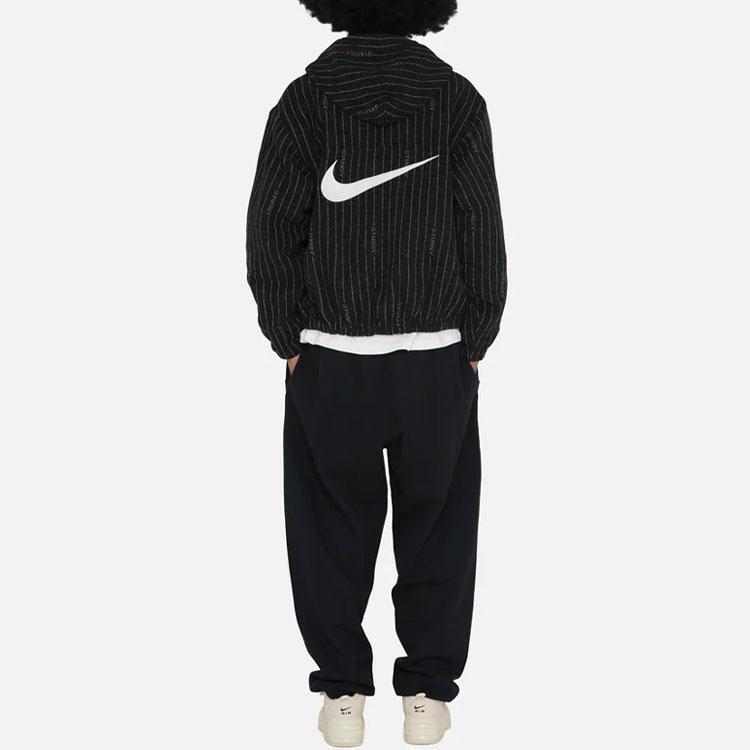 Nike x Stussy Striped Wool Jacket (Asia Sizing) Black Unisex