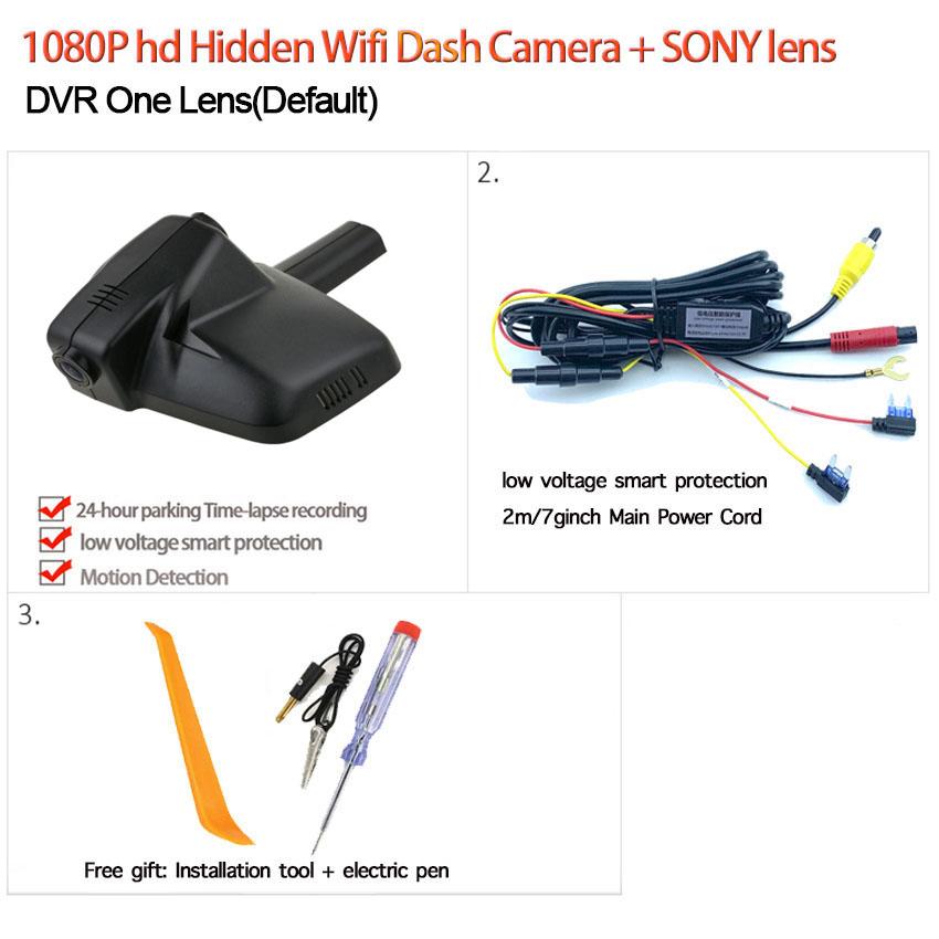 

Автомобильный Wi-Fi DVR Dash Cam Цифровой видеорегистратор APP Control высокое качество HD для Peugeot 408 2015-2019 308 2017 2018 No TF Card