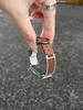 Elegant Metal & Leather Wristband for Huawei Band 11 Pro - Fits 9/8 NFC, 10th Gen, Women's High-end Style
