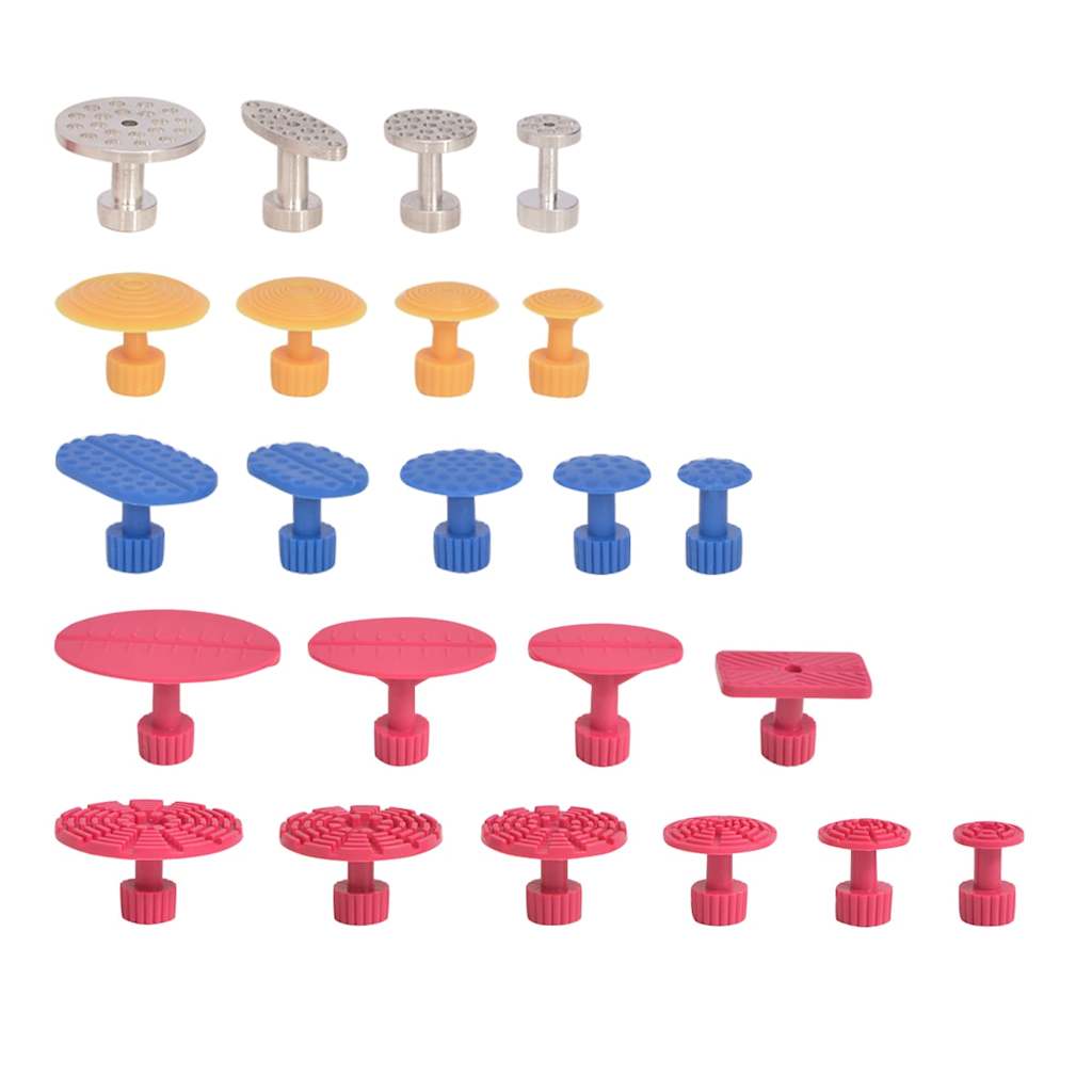 24 Piece Paintless Dent Repair Puller Kit Stainless Steel