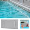 Wide Mouth Skimmer Cover Above Ground Pool Skimmer Lid with Handle 12"x6" Skimmer Plate Cover for SP1091WM SP1094 K002WBX Winter Protection