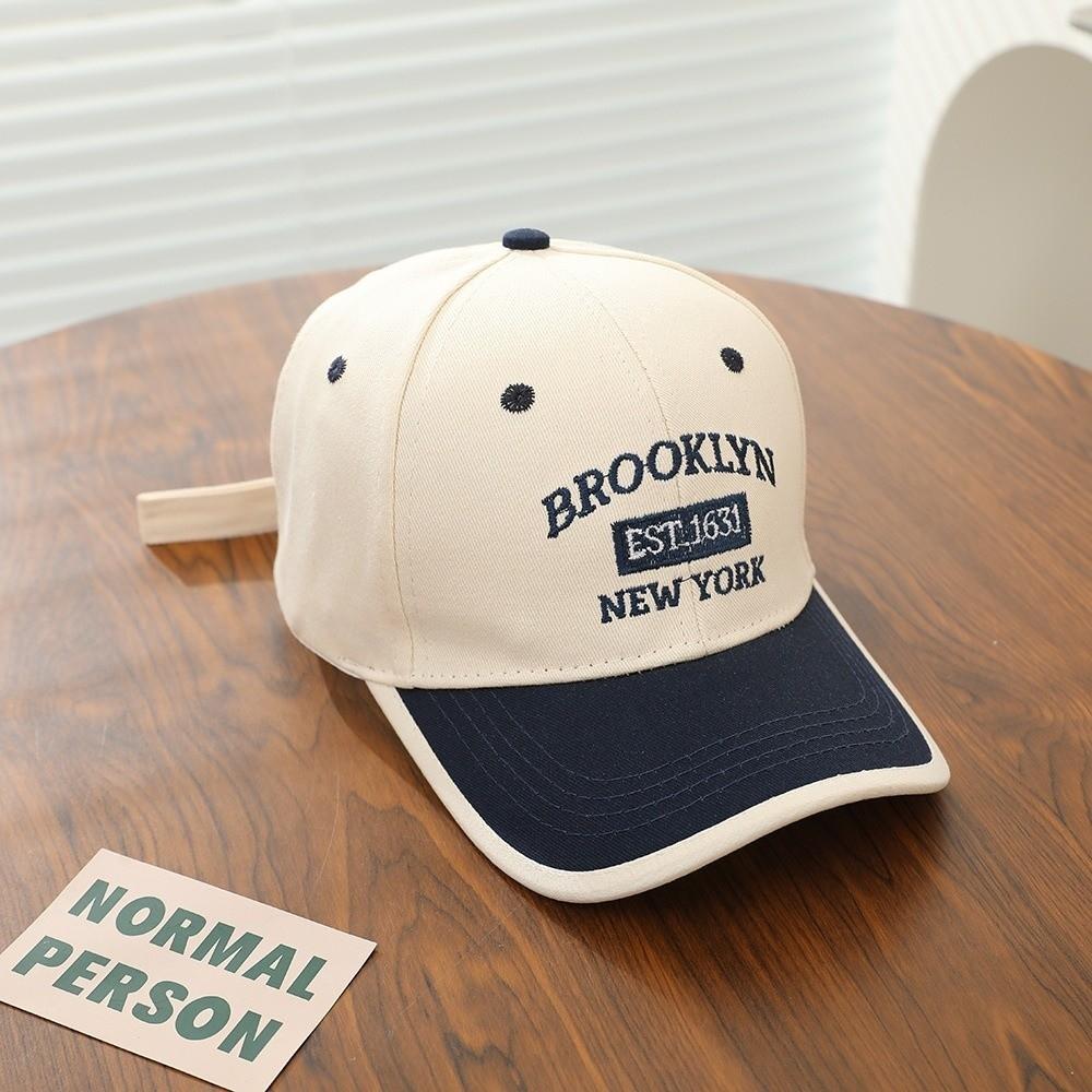 Breathable Baseball Cap Quick Dry Embroidery Patchwork Peaked Cap Lightweight Adjustable Vintage Letter Cap Sun Protection