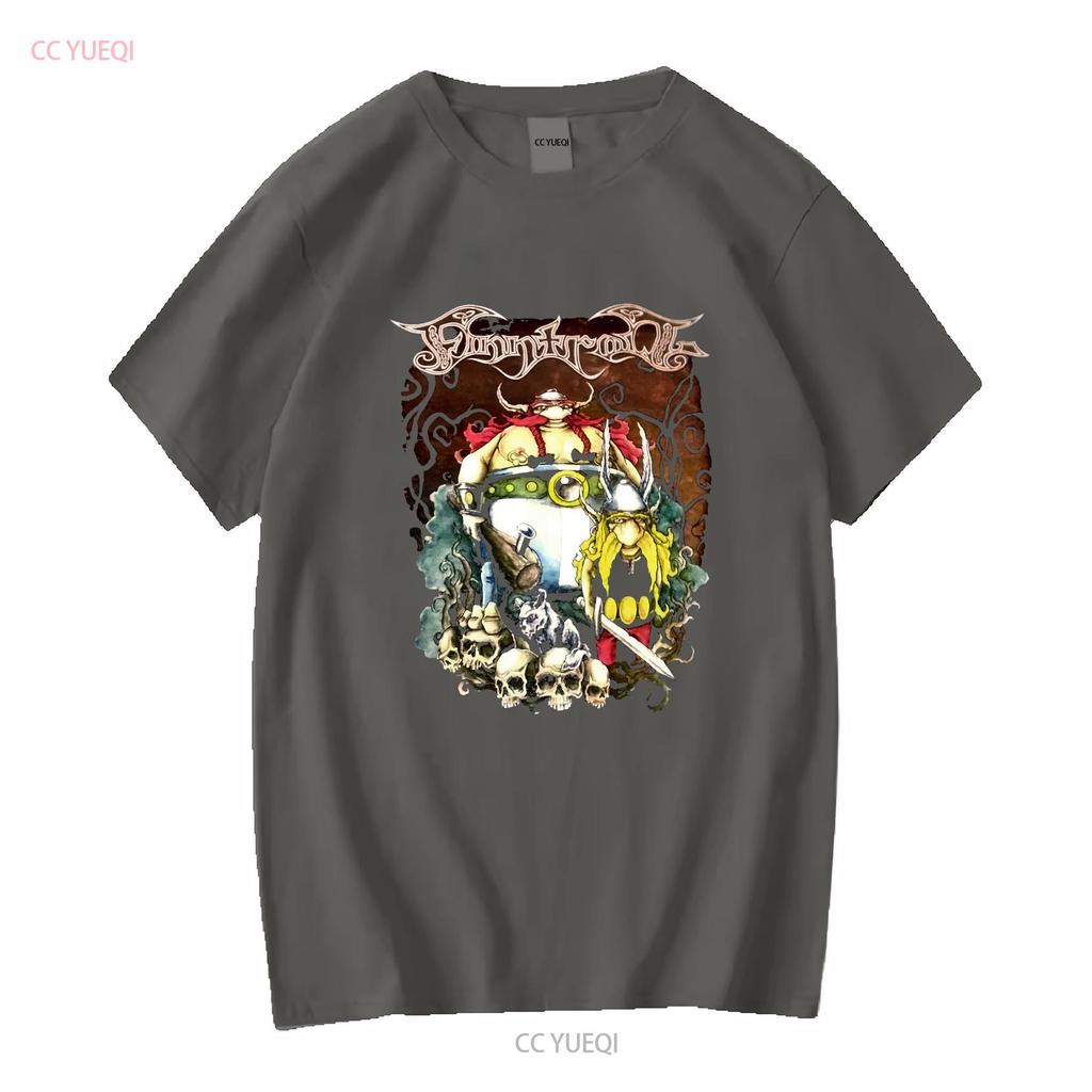 Ny 323239 Finntroll Viva La T-shirt Storlek S 5XL lång- eller kortärmad vintage Tvättad Unisex Bekväm streetwear Stretchig
