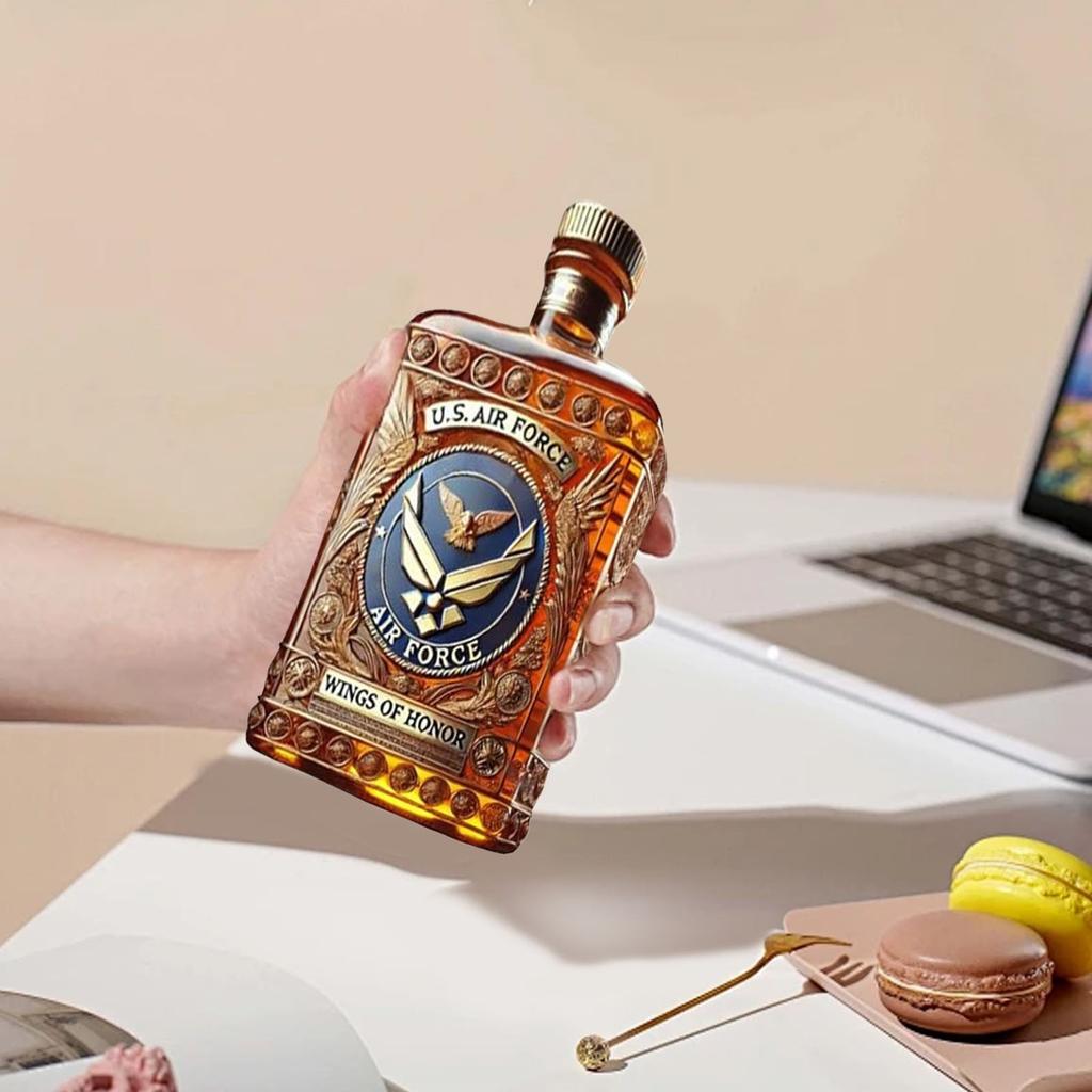 Weinflasche Tribut an Veteranen Kleine Flasche Geschenk Dekoration Whiskeyflasche Rotweinflasche Wein