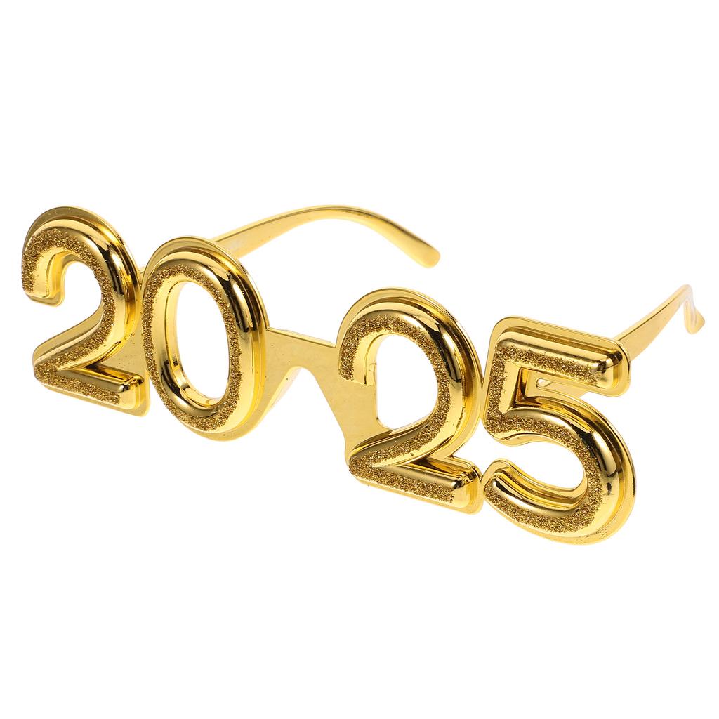 2025 Number Design Glasses 3D Decorative Eyewear For New Year Party Photo Props Lightweight Plastic Novelty Party Use Eye