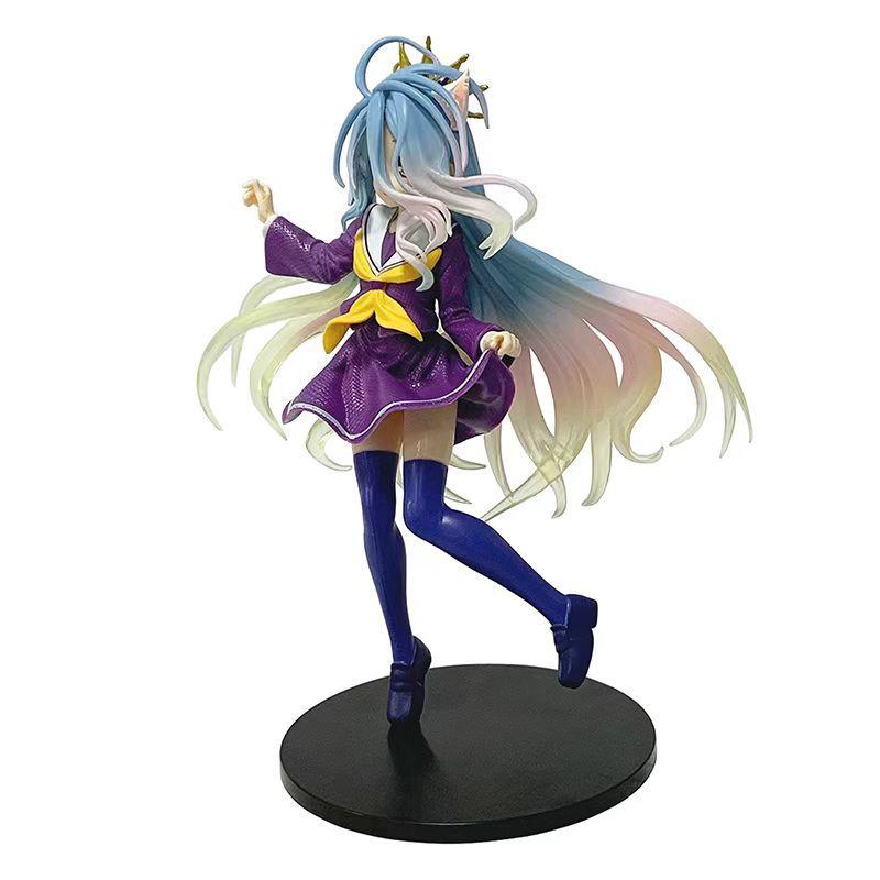18CM NGNL No Game No Life Anime White "Figure Anime PVC Anime Action Figures Model Collection Ornament Anime Model Toy Gift