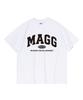 EMEIJIGEULAEM (Boxy Tee) Analog Lettering Logo Short Sleeve T-Shirt (White)