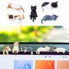Katzenfiguren Klein Niedliches Tier Auto-Ornament 5 Stück Kätzchen Auto-Innenraumdekorationen für Schreibtisch Regal Wohnzimmer Schlafzimmer Büro