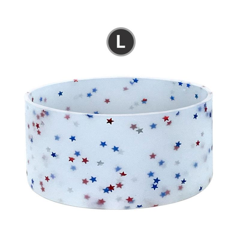 Bpa-free Mug Sleeve Water Cup Sleeve Silicone Water Bottle Boot Sleeve Glitter Non-slip Insulation Cup Protector for Water