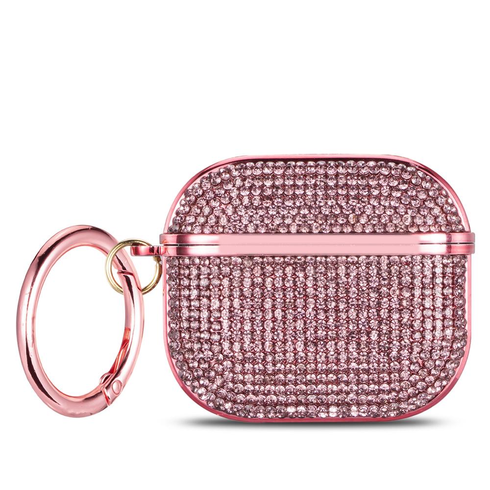 Custodia Protettiva Dura Bling Diamond Glitterata con Strass Crystal per Apple Airpods Pro 3/Pro 2/Pro/4/3/2 Borsa per Auricolari Bluetooth