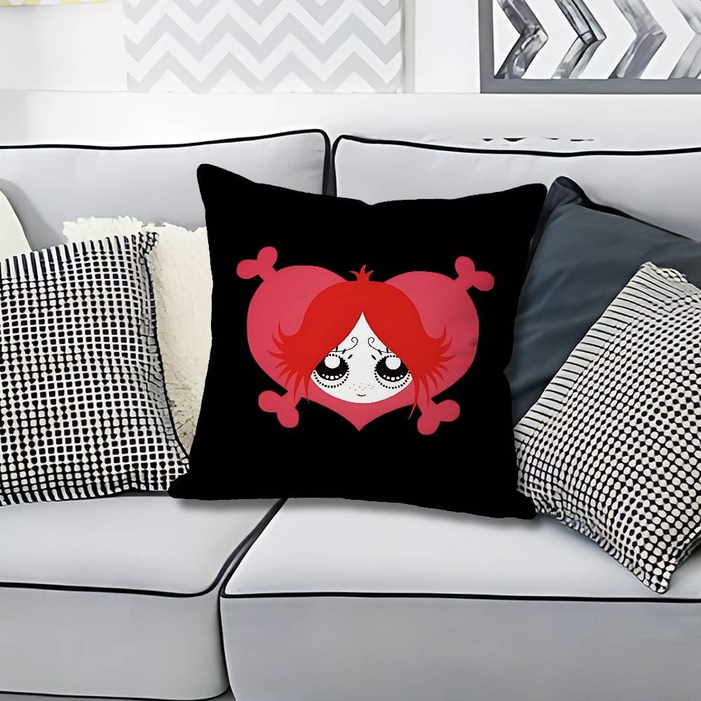 RRuby GGloom Gothic Various Sizes Square Pillow Case For Car Home Bedchamber Decor Custom Valentine gift