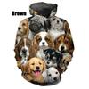 New Fashion Hot Sale 3D Cute Dog Pattern Hoodie Sweatshirts Men Women Tops Casual Long Sleeve Pullover Print Streetwear Hoodies