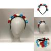 Elegant Flower Hair Accessories Headband For The Queen's 70th Platinum Jubilee Union Jack Inspired Design