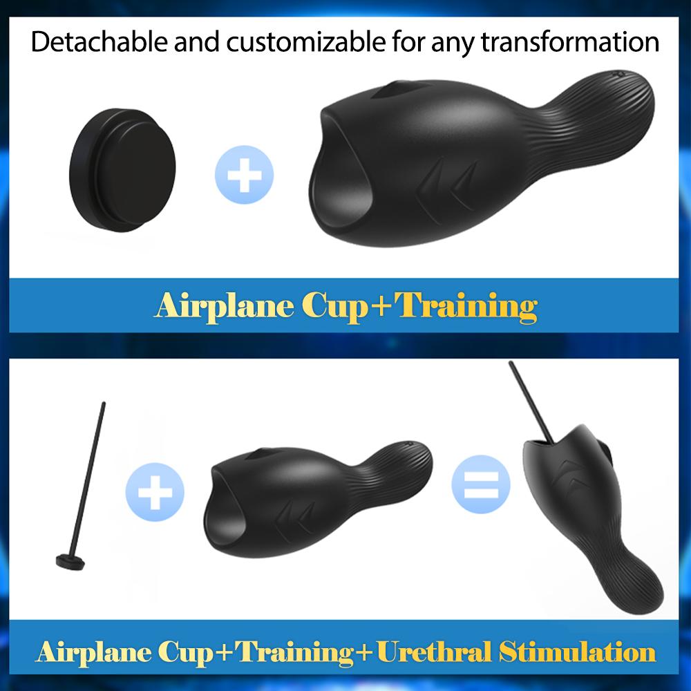 Urethral Glans Vibrator Male Masturbator Stimulator Massager Penis Trainer Penetration Urethral Wrap Glans Adult Sex Toy For Men