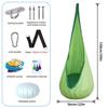 Cadeira de Balanço Suspensa Portátil com Iluminação LED para Crianças – Balanço Criativo de Nylon para Interior/Exterior