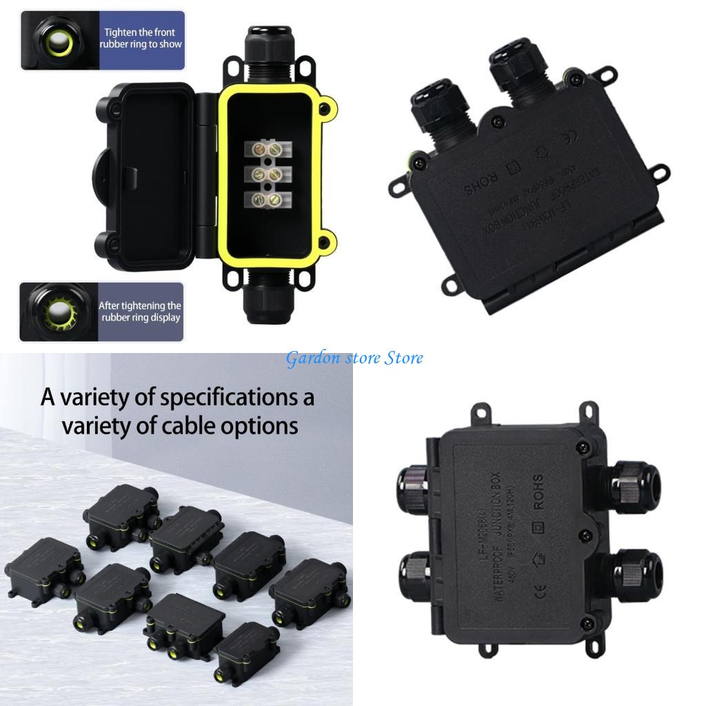 B0KB Portable Outdoor Junction Box with Waterproof Protective Accessory Convenient for 8 12mm Electrical Projects Supplies
