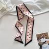 Printing Decorative Ribbon Skinny Silk Small Scarf Lady Tie Hair Scarf  Headband