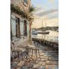 Vintage Amsterdam Country Road Rustic Lavender Fields Flower Poster Beach Landscape Canvas Painting Print Wall Art Room