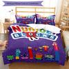 3-teiliges Numberblocks2-Muster Bettwäscheset Bettbezugset enthält Bettbezug & Kissenbezüge, perfekte Ganzjahres-Schlafzimmerdekoration & Geschenk