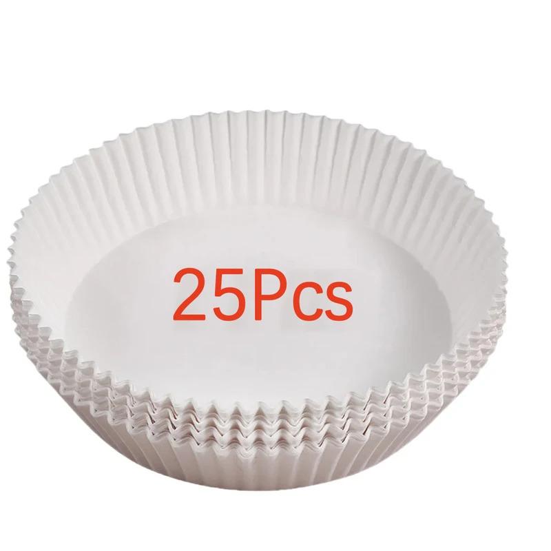 10-100Pcs Air Fryer Disposable Paper Non-Stick Airfryer Baking Papers Round Air-Fryer Paper Liners Paper Kitchen Accessories
