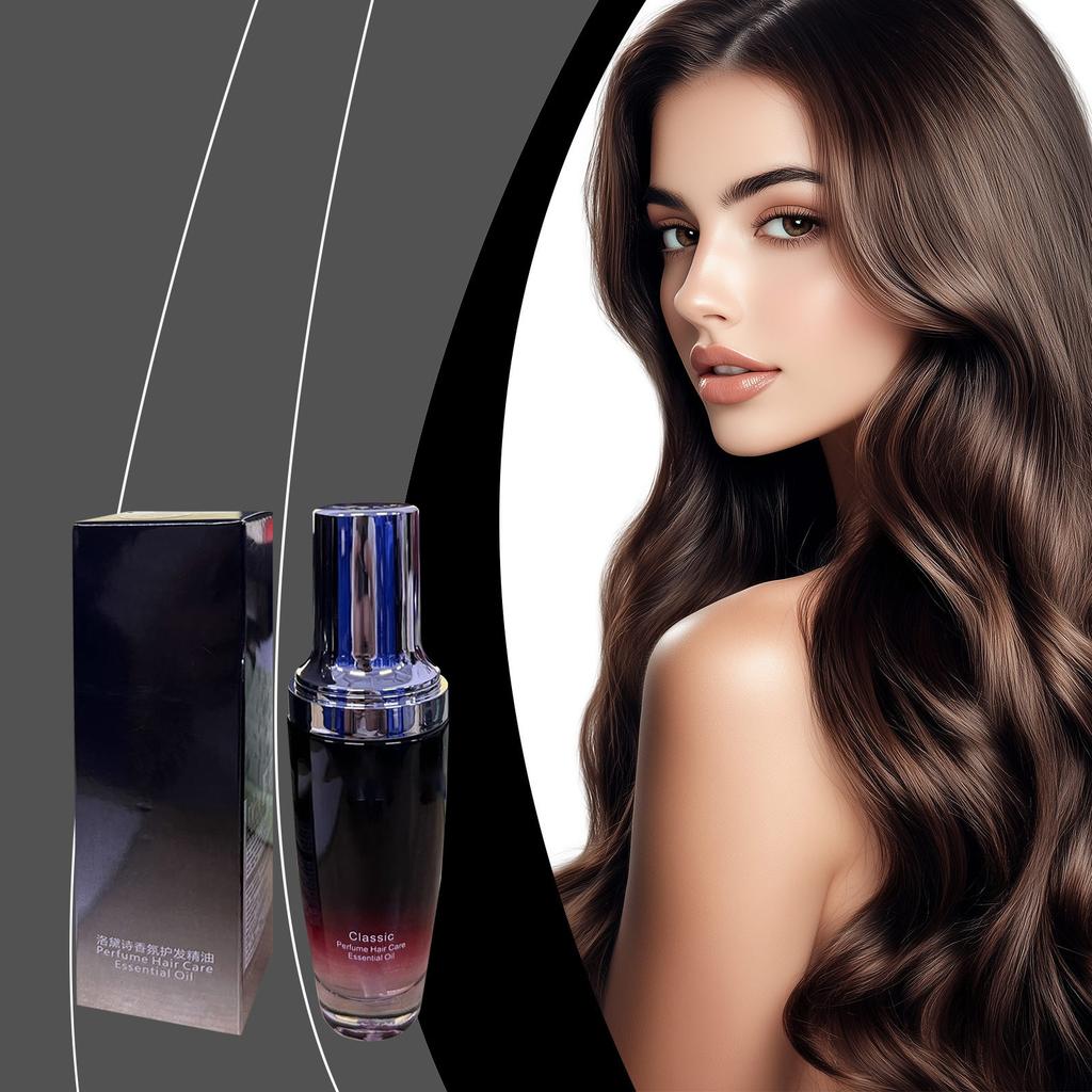 Hair Care  Oil Moisturizes, Moisturizes, Brightens Hair Care Reduces Frizz, Softens And Hides Hair ,Red Elegant Perfume Strengthens Repair60ml