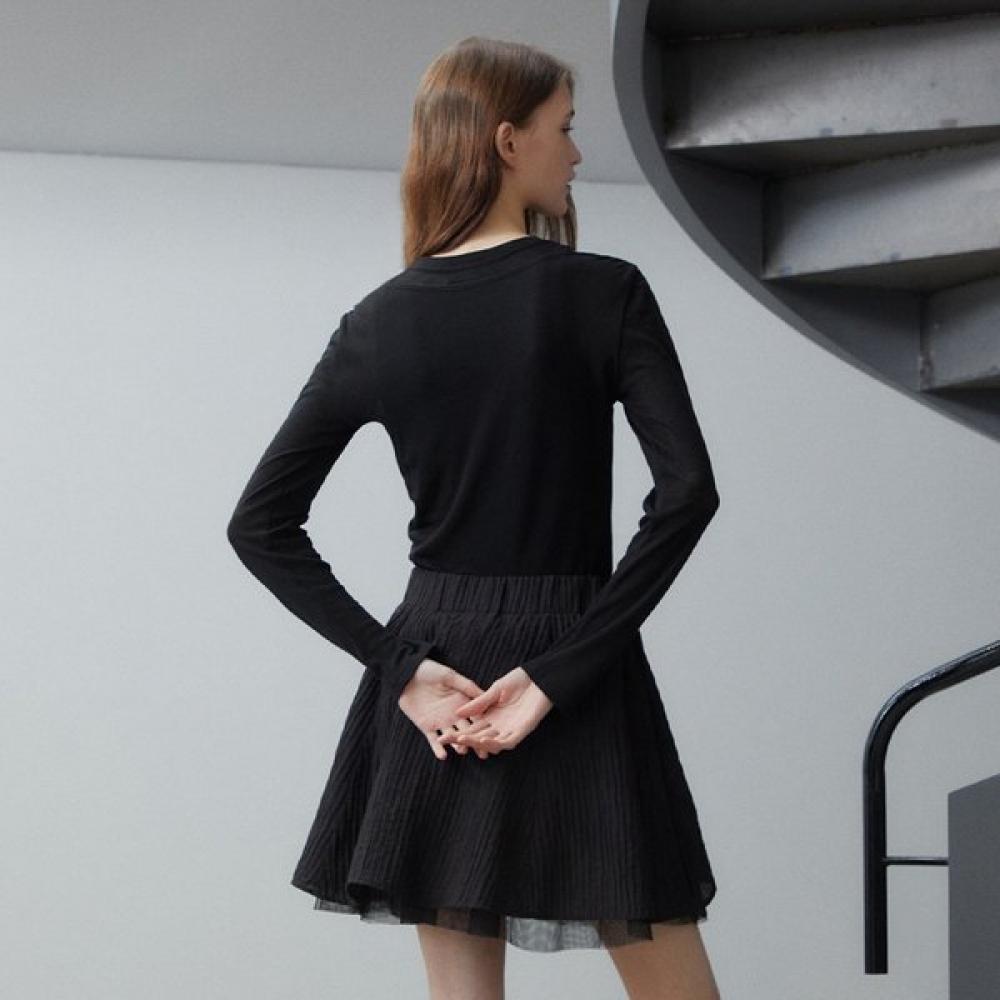 EgoisT Layered Slim FiT BoaT Neck T shirT  Es2cl364 