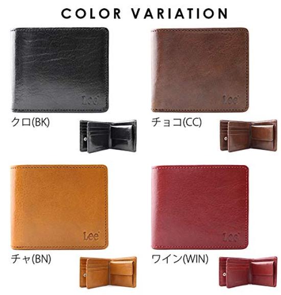 Lee Bifold Wallet Medium Book-Shaped (Italian Leather) [0520234] Red,