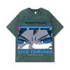 275 GSM Washed T-shirts 100% Cotton Demon Slayer V10 Tomioka Print Unisex Heavy Cotton T Shirt