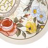 Bath Mat Bathroom Rug Nonslip Rubber Backed Oval Quick Drying Floral Shower