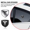 3D Metall Auto Karosserie Kotflügel Emblem Schild Aufkleber Dekor Auto Zubehör für Model 3 2021 S X Y Roadster Invader Radkappen
