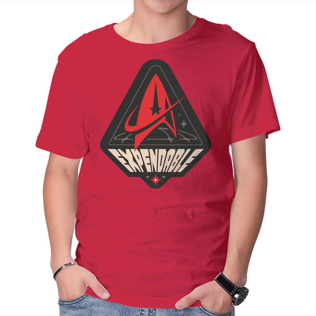 Unisex Crew Neck T-Shirt Life Of A Redshirt Graphic Short Sleeve Casual Tee S